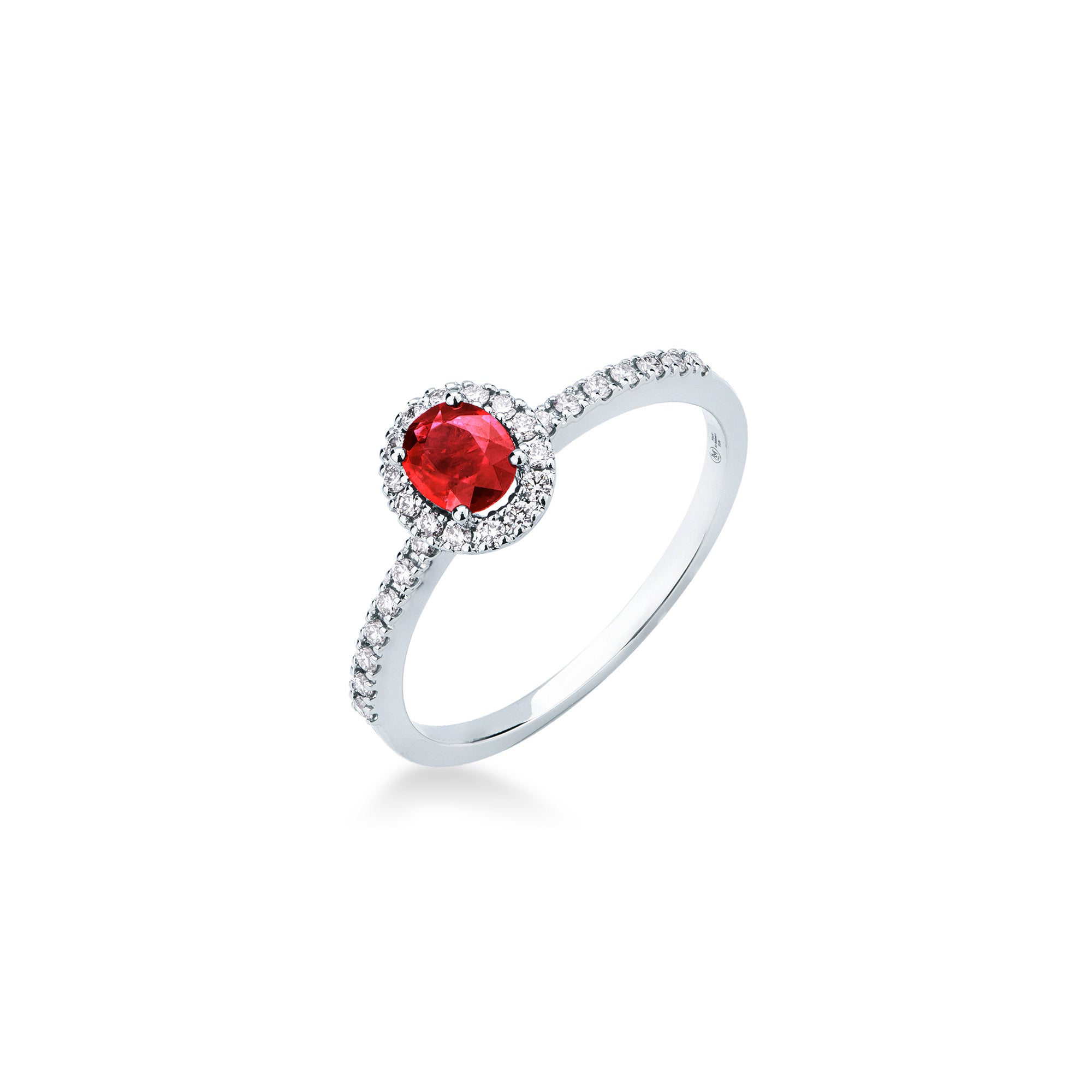 Anello con Rubino e Diamanti