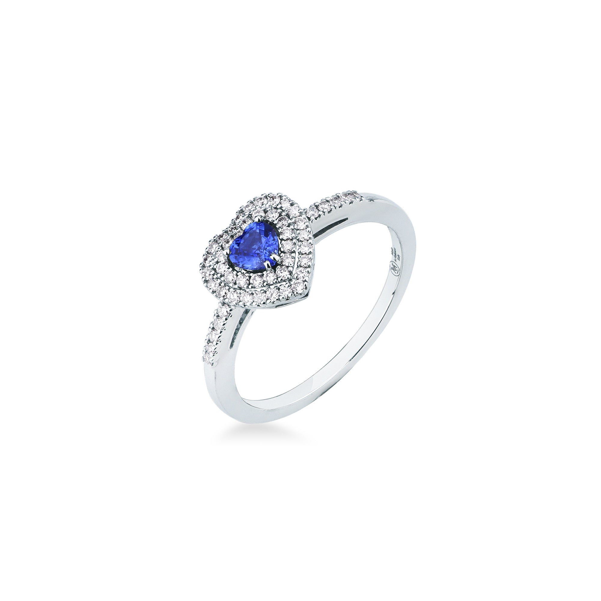Anello con Zaffiro e Diamanti