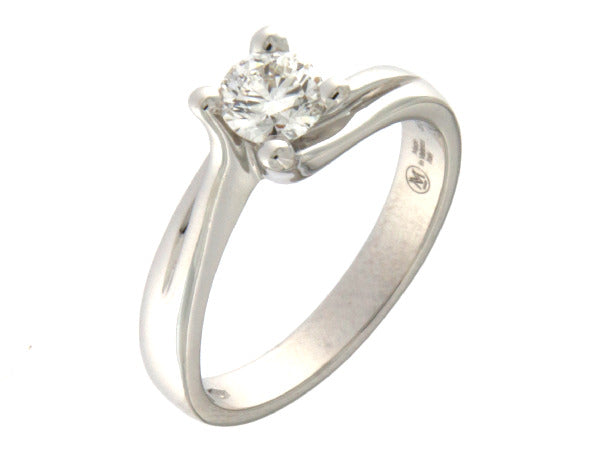 Anello Solitario Contrarié