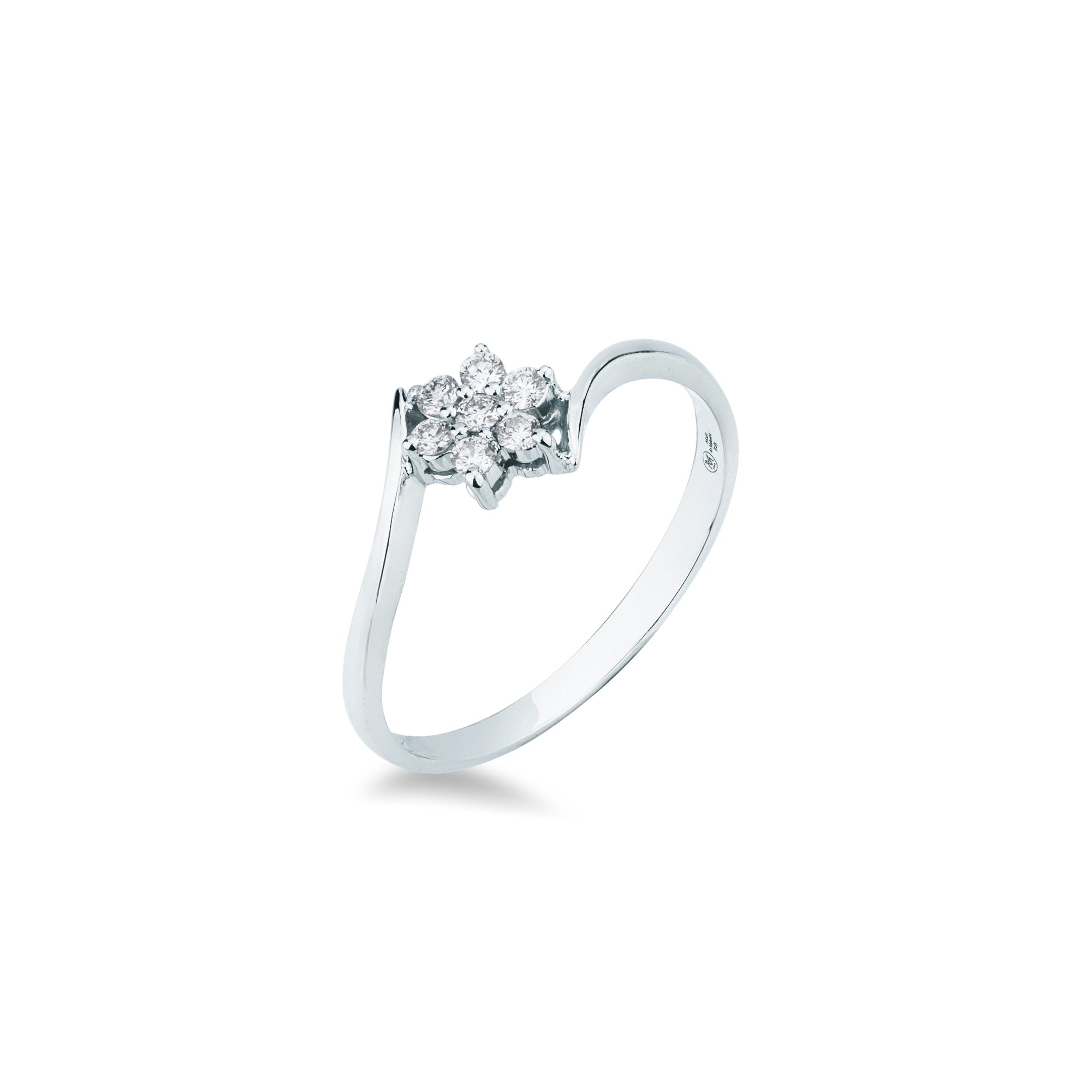 Anello Solitario Fiore