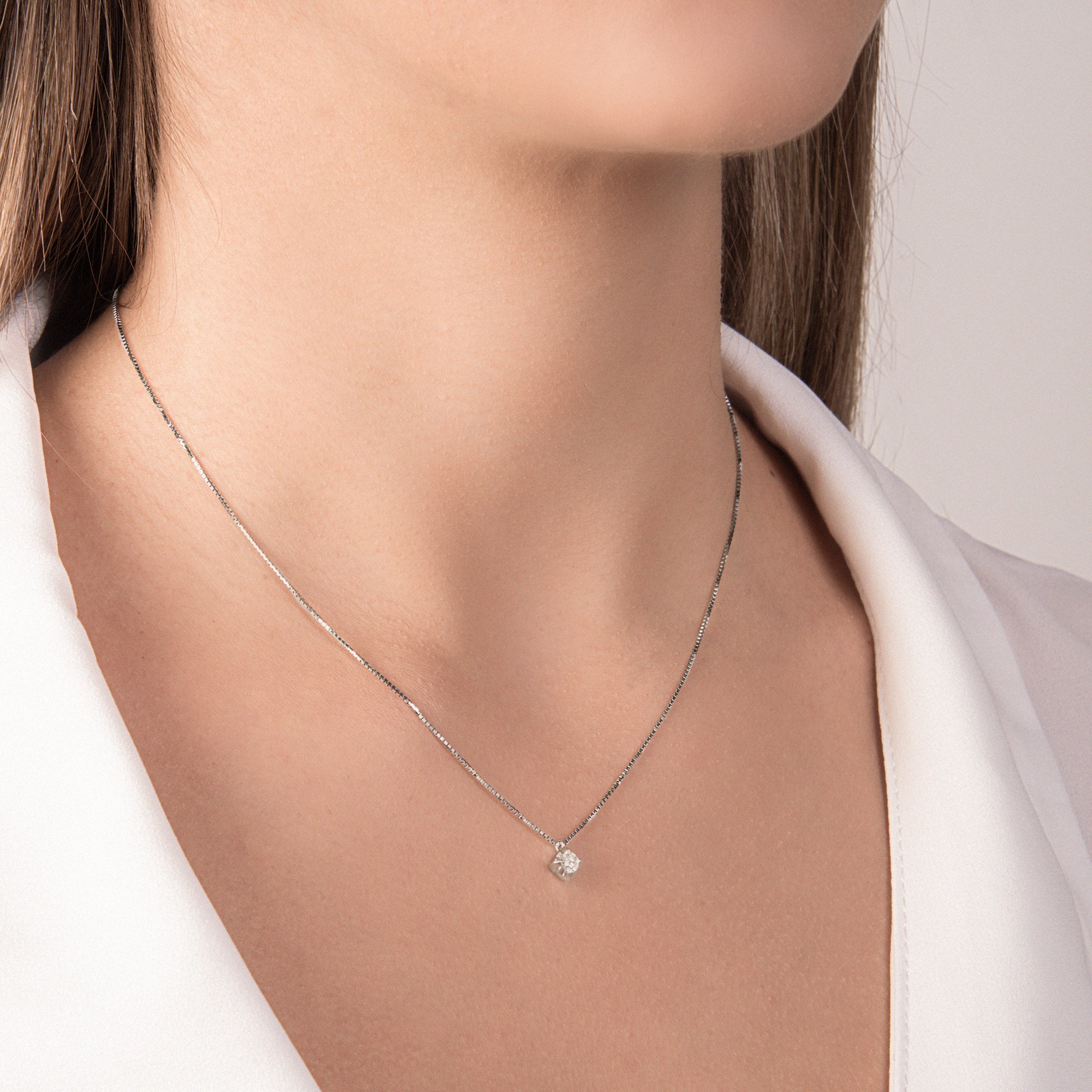 Girocollo Punto Luce con Diamanti