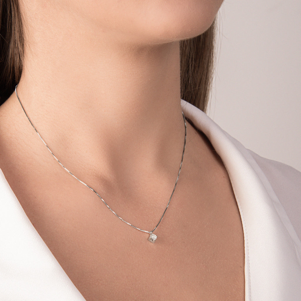 Girocollo Punto Luce con Diamanti