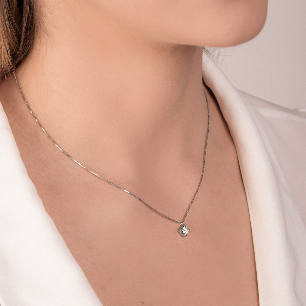 Girocollo Punto Luce con Diamanti