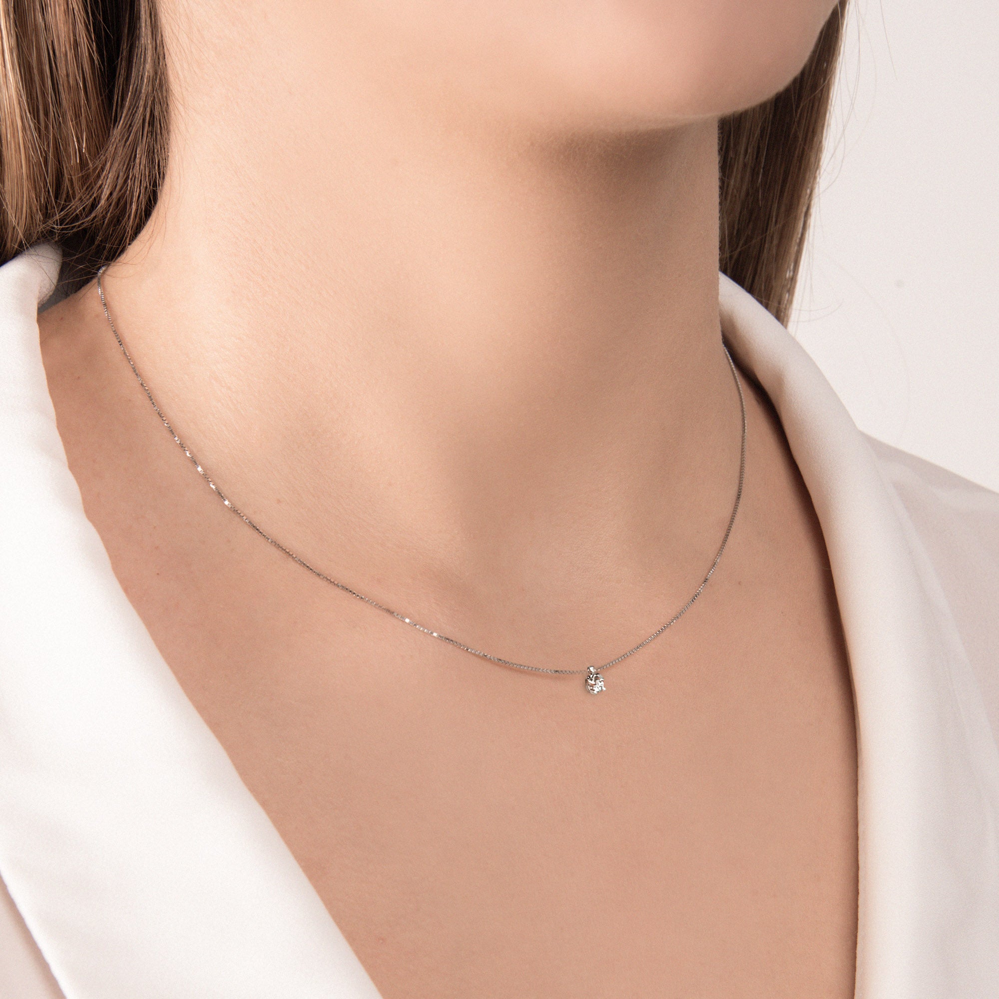 Girocollo Punto Luce con Diamanti