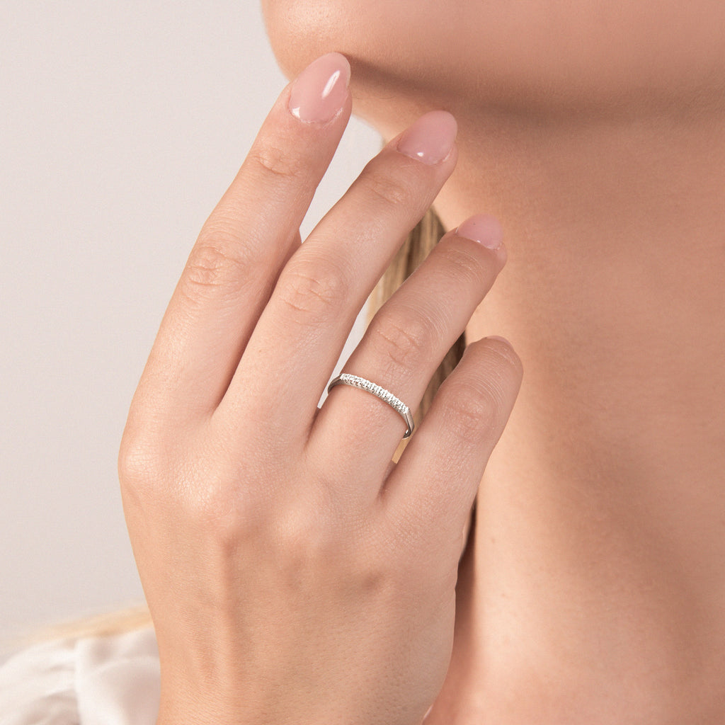 Anello Veretta Con Diamanti