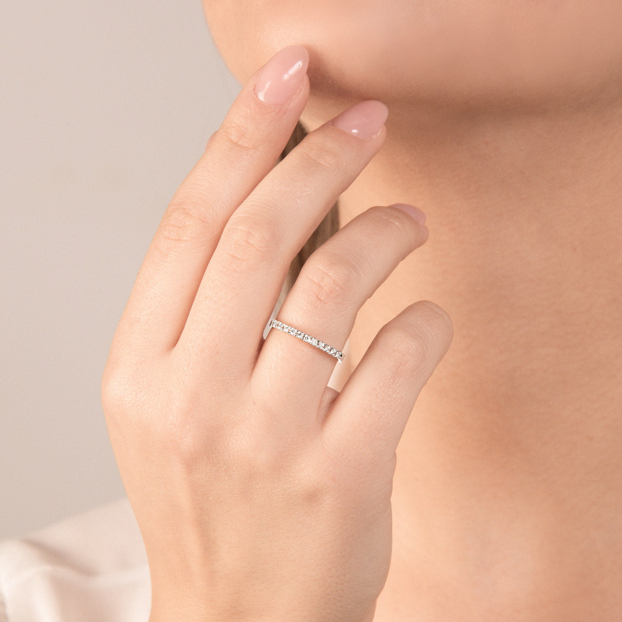 Anello Veretta Con Diamanti