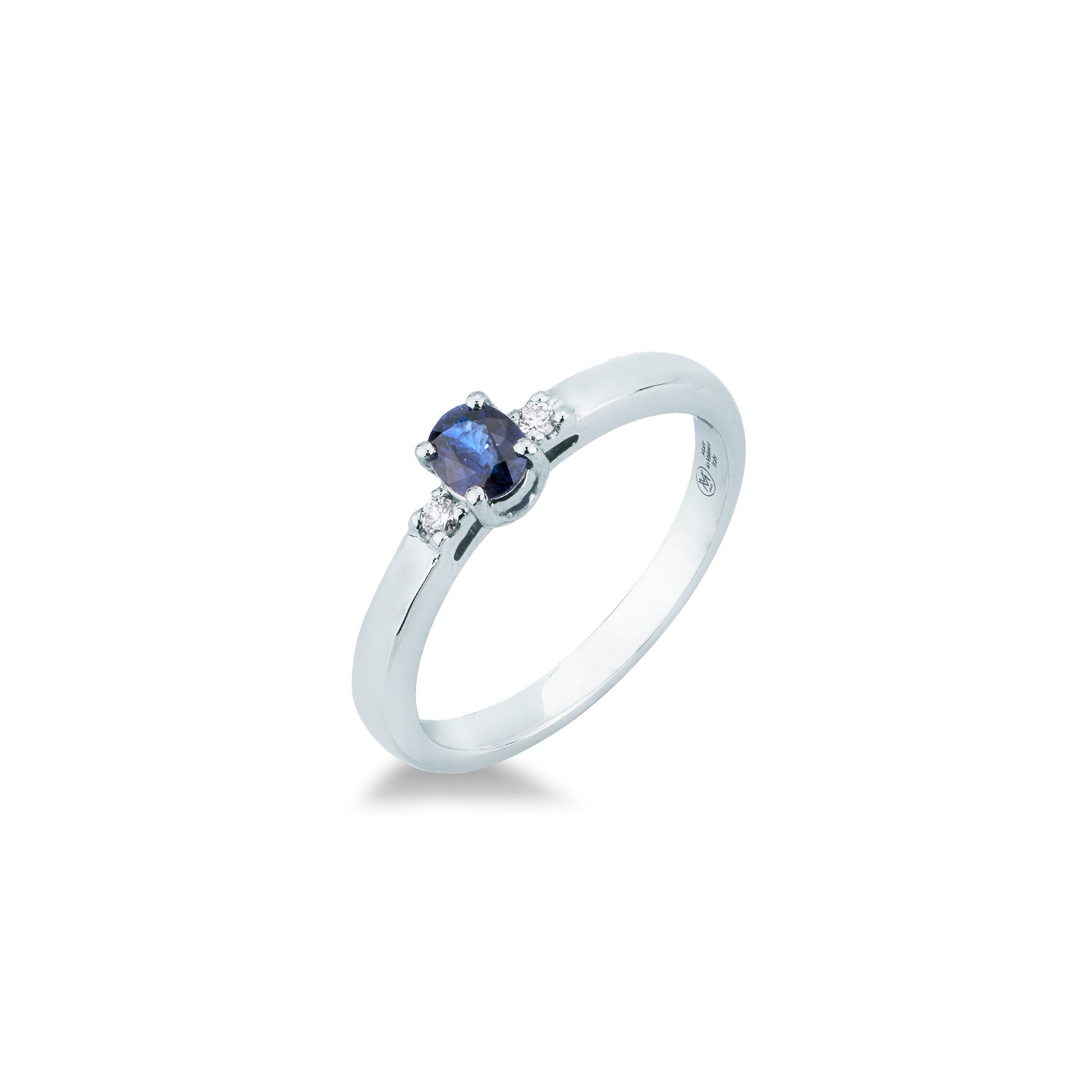 Anello con Zaffiro e Diamanti