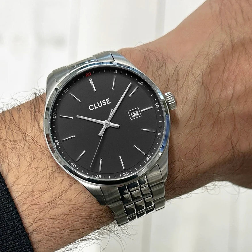 Anthéor Watch Steel Black, Silver Colour