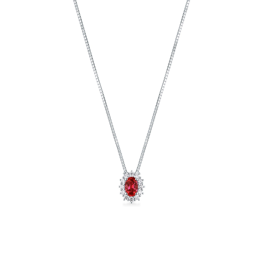 Girocollo con Rubino e Diamanti