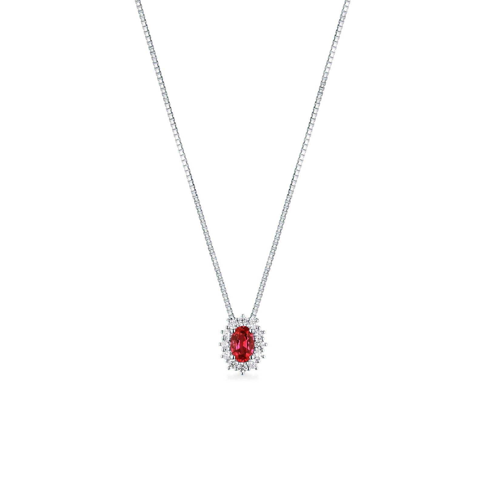 Girocollo con Rubino e Diamanti