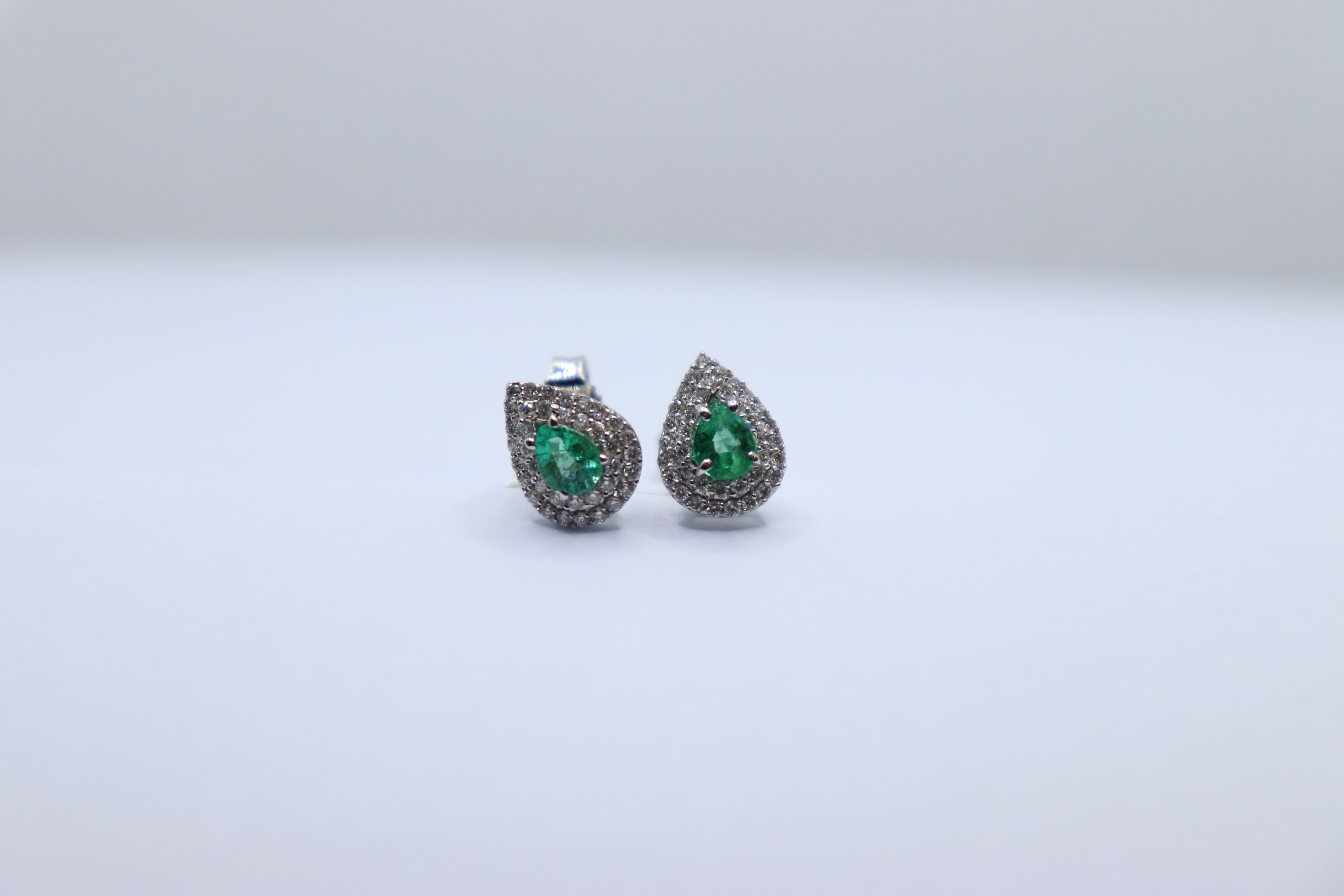 Orecchini con Smeraldo e Diamanti