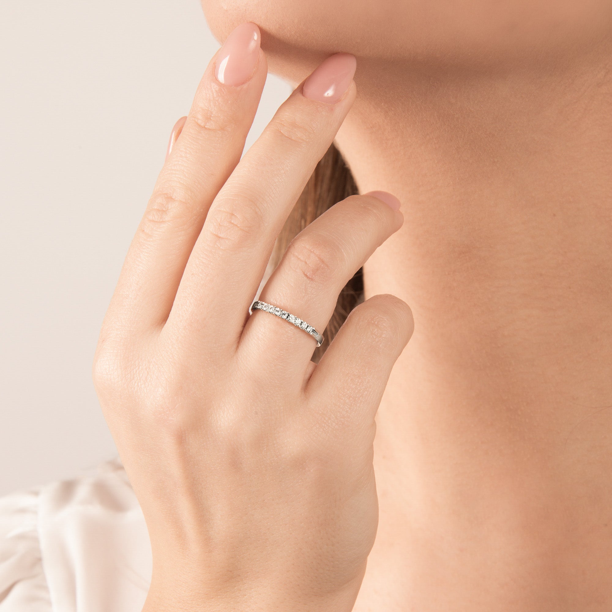 Anello Veretta Con Diamanti