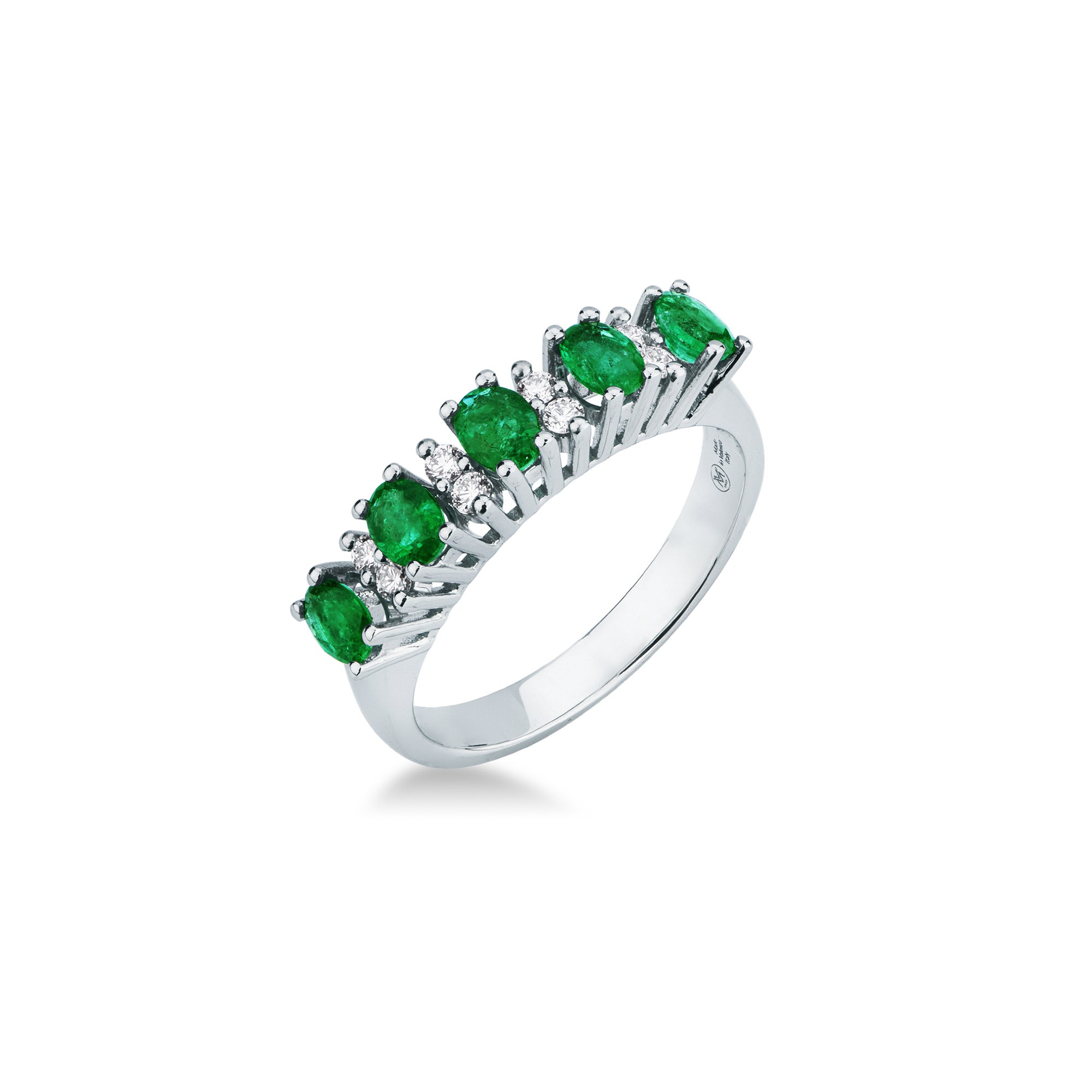 Anello con Smeraldo e Diamanti