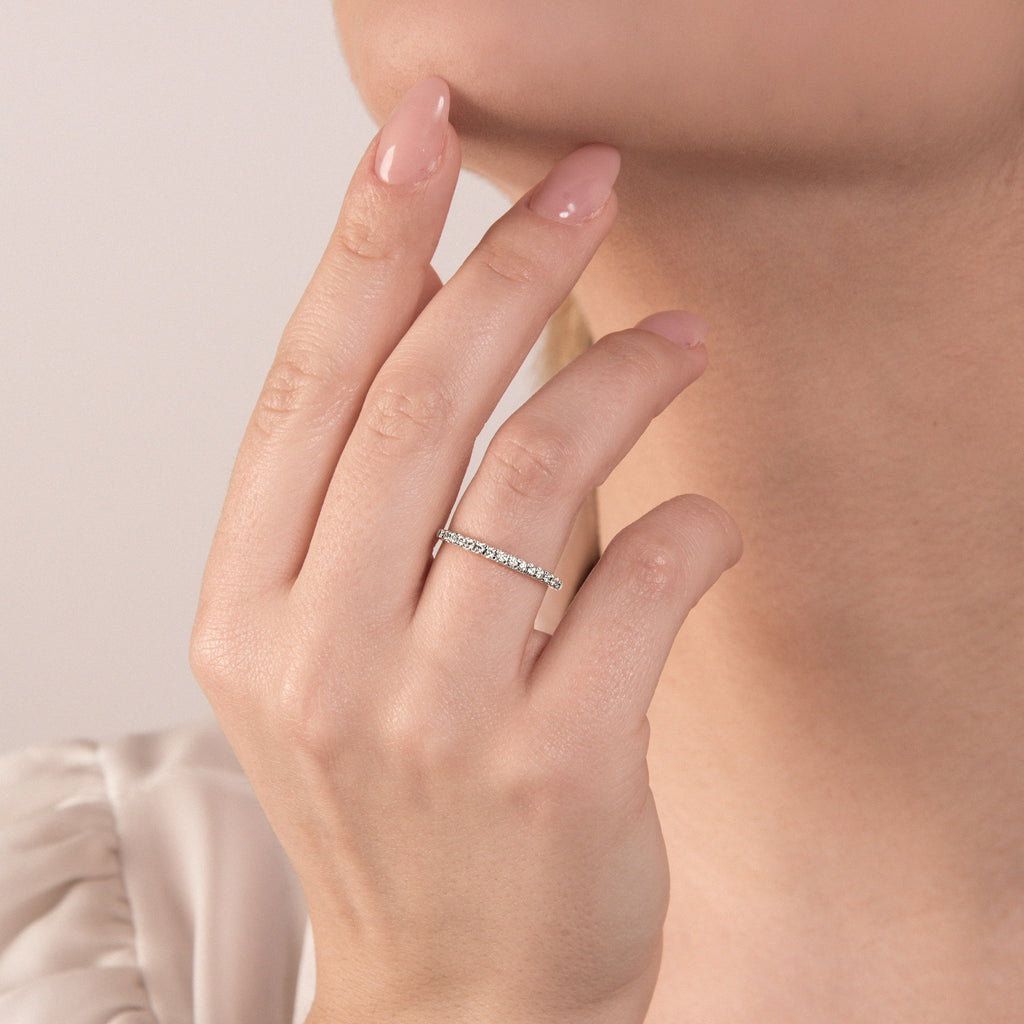 Anello Veretta Con Diamanti